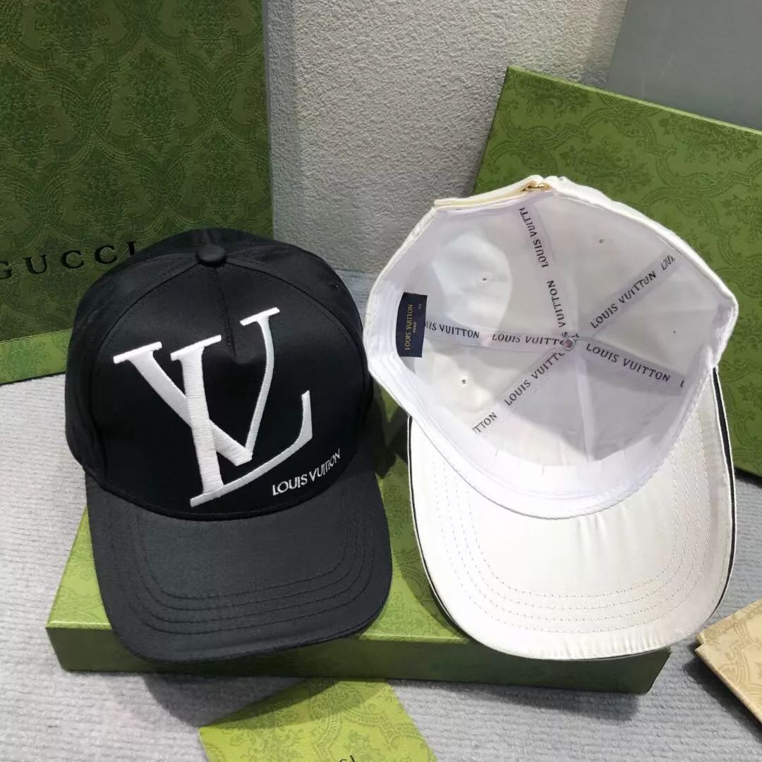 Large Embroidered Monogram Baseball Cap
