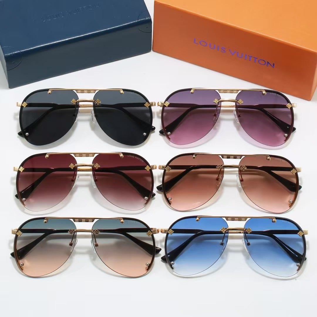 New European and American style metal trendy sunglasses