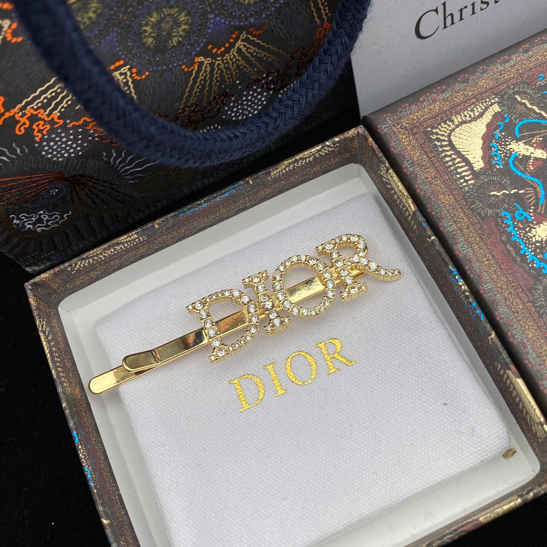 Diamond Letter Hair Clip