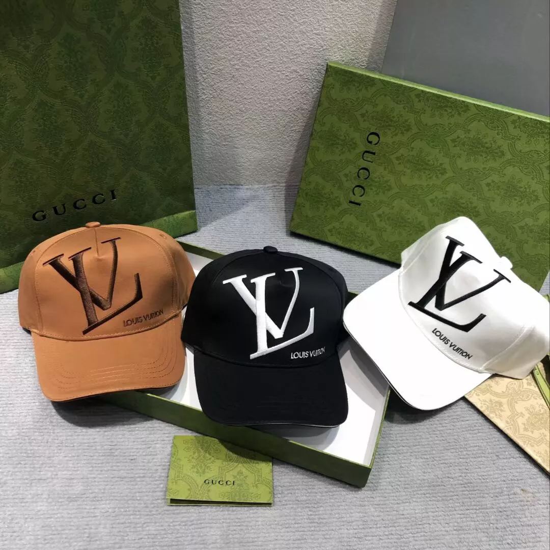 Large Embroidered Monogram Baseball Cap