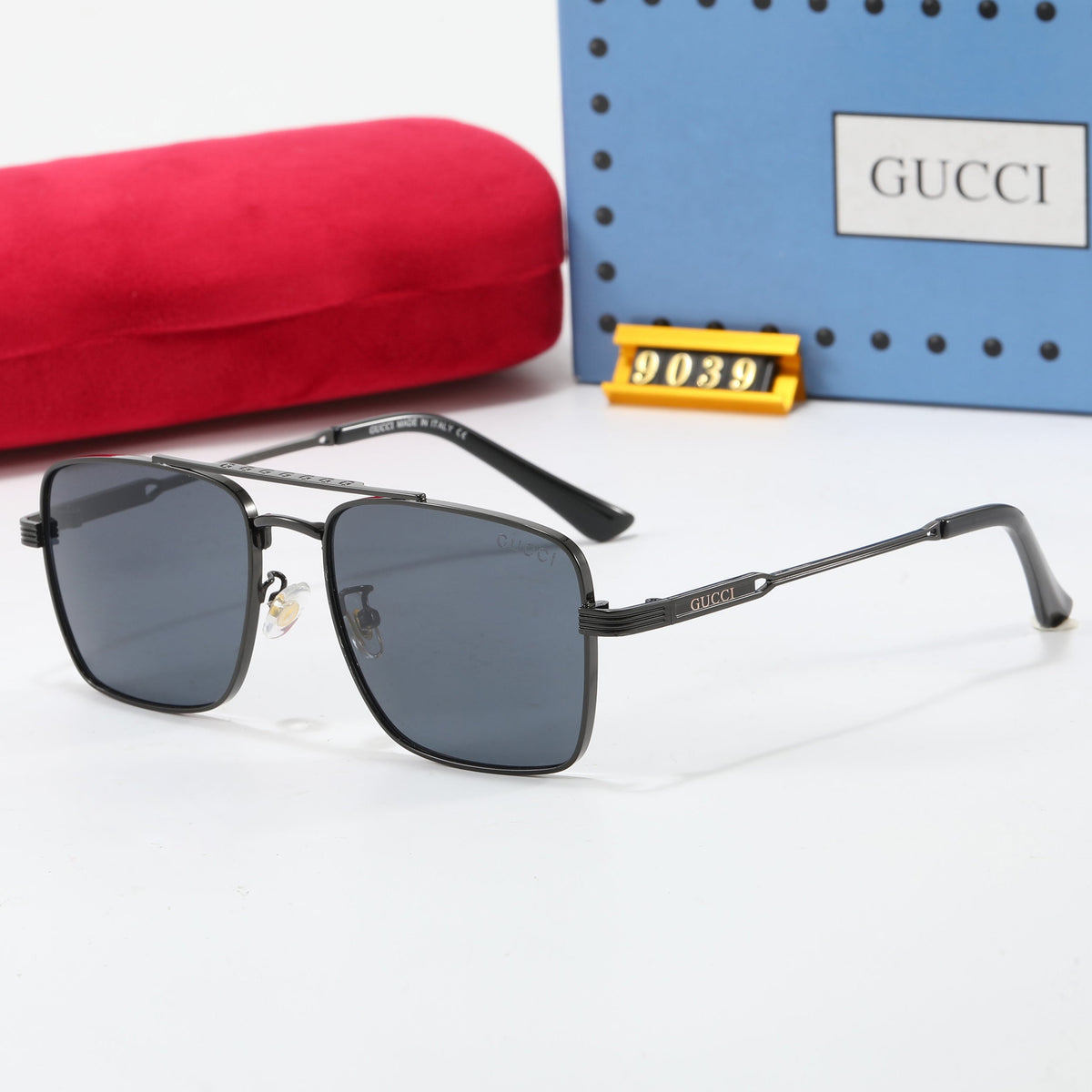 G High-priced New Sunscreen Metal Sunglasses 9039