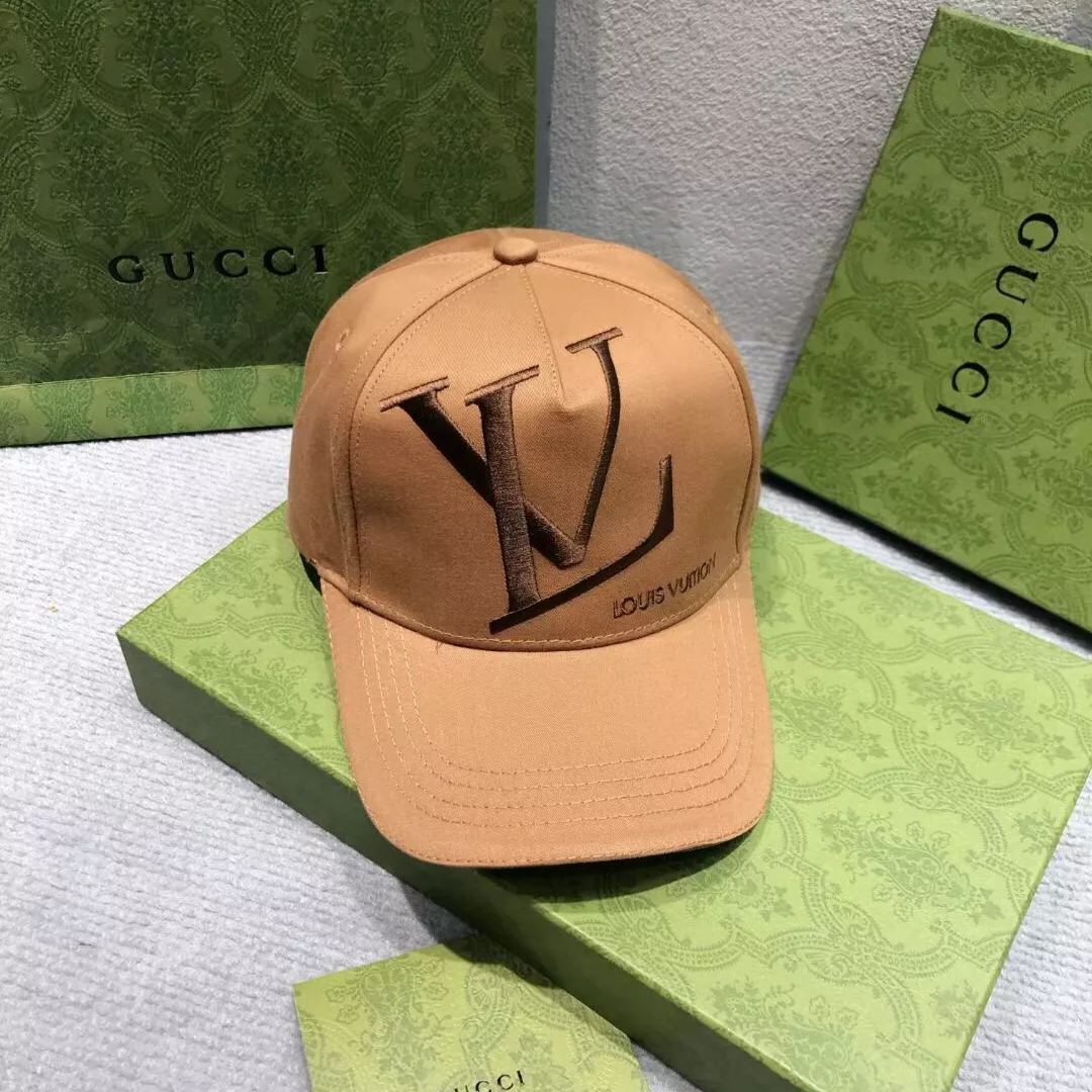 Large Embroidered Monogram Baseball Cap