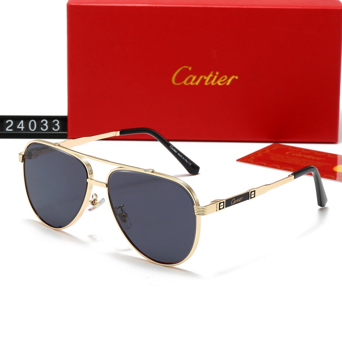 Fashion metal frame universal sunglasses 24033