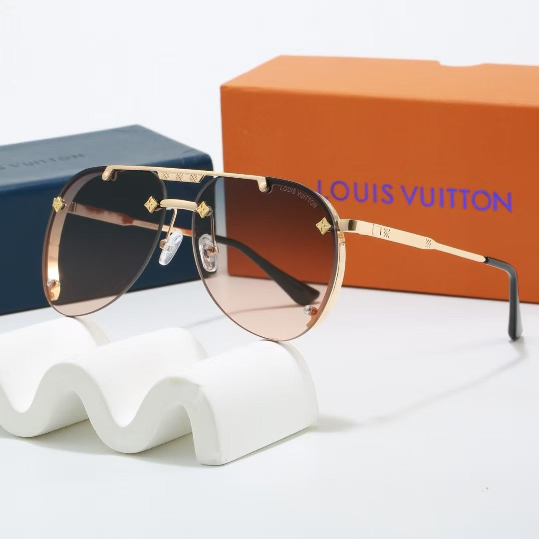 New European and American style metal trendy sunglasses