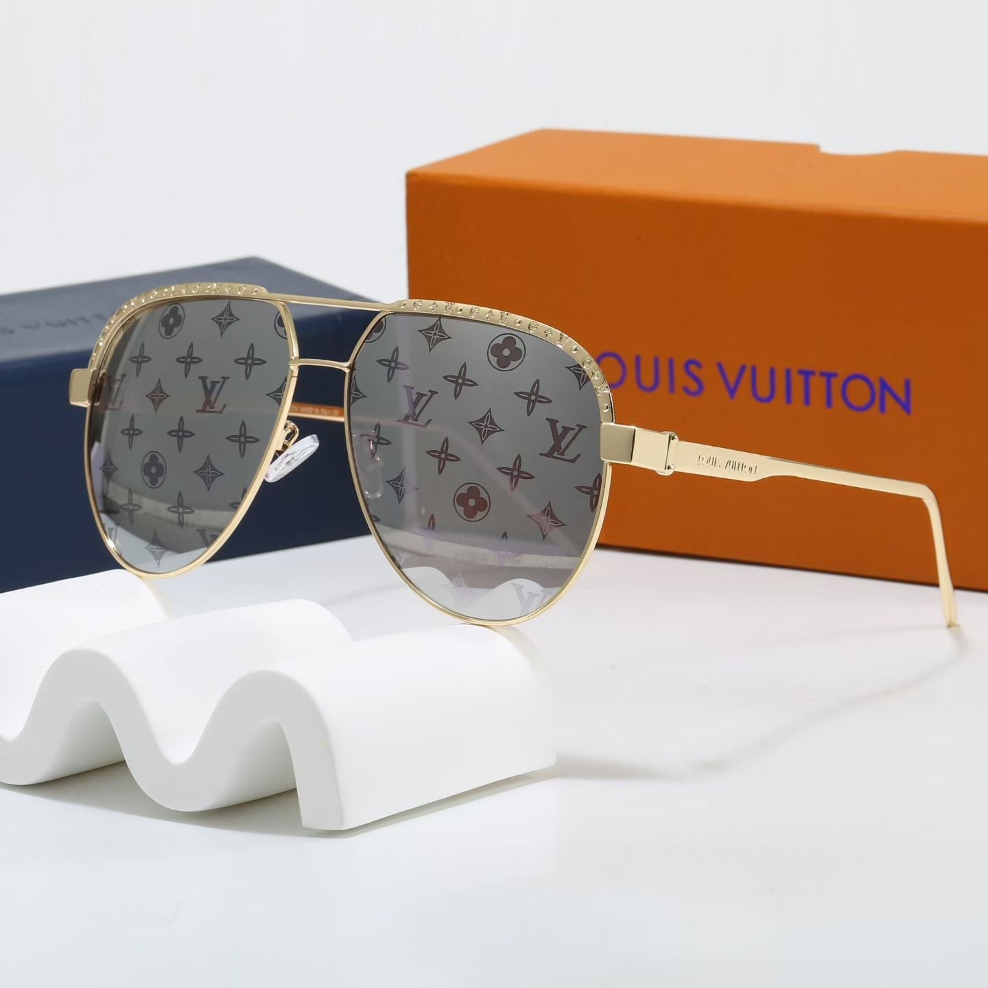 Stylish and unique retro metal sunglasses