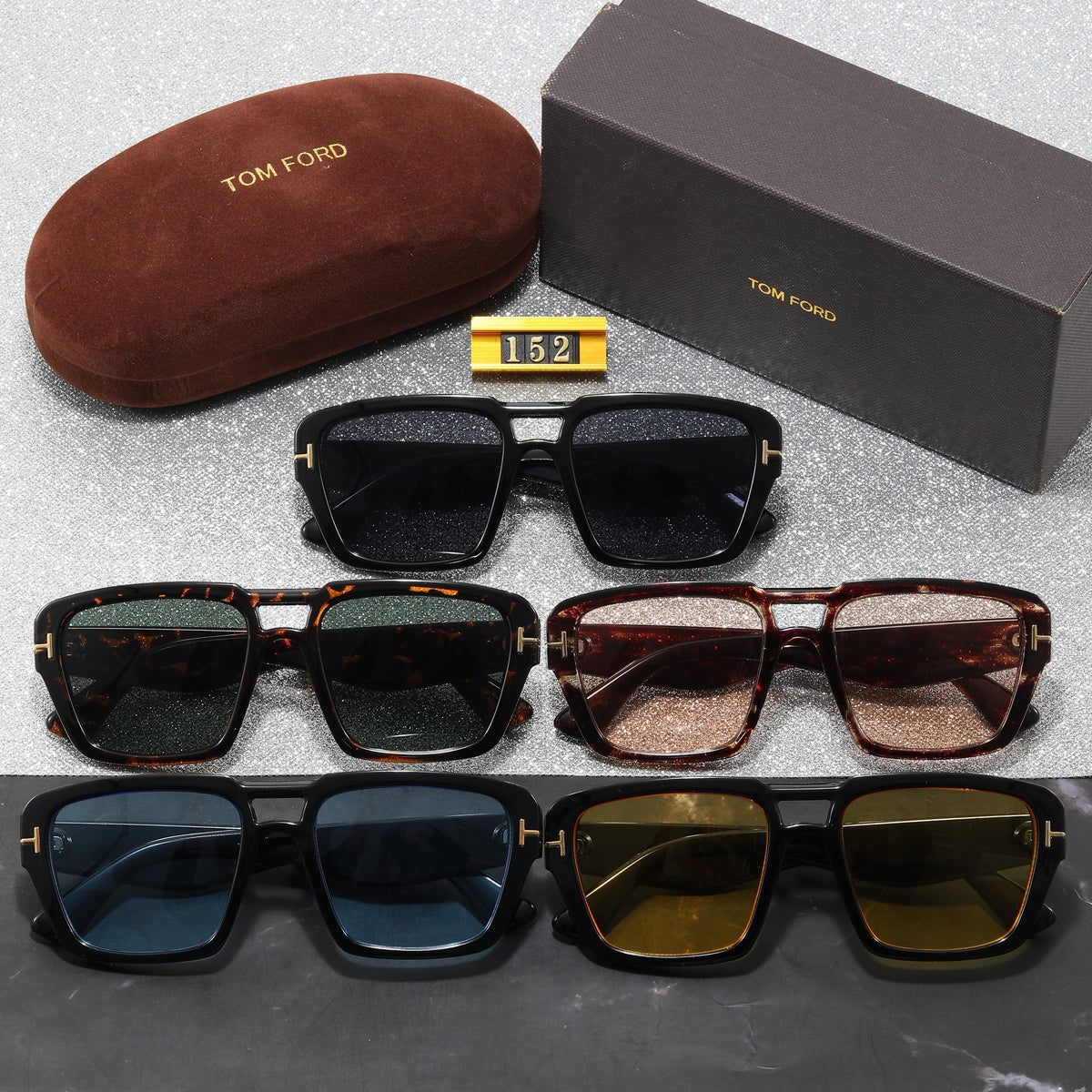 2026 American-style trendy double-bridge high-end sunglasses