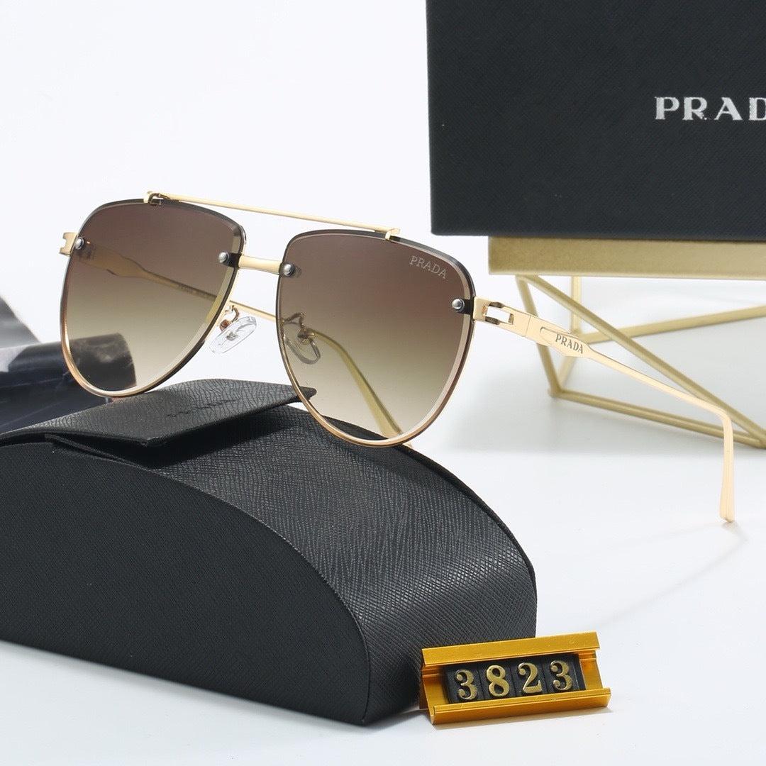 New metal fashion trend sunglasses 3823
