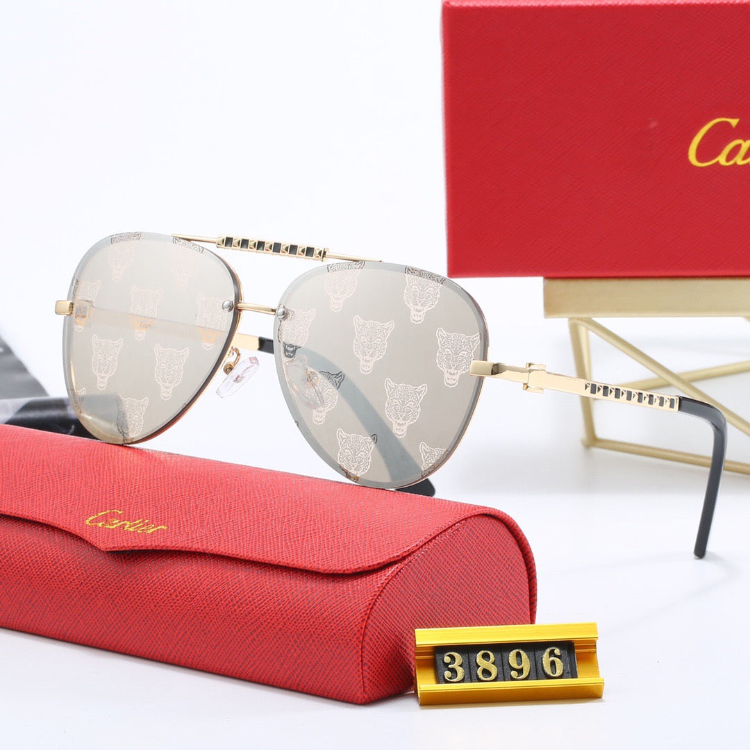 Fashion metal frame universal sunglasses