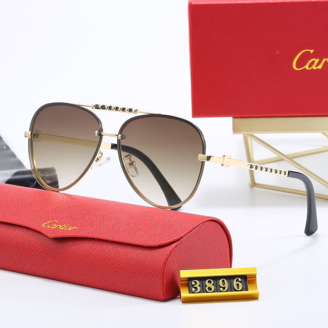 Fashion metal frame universal sunglasses
