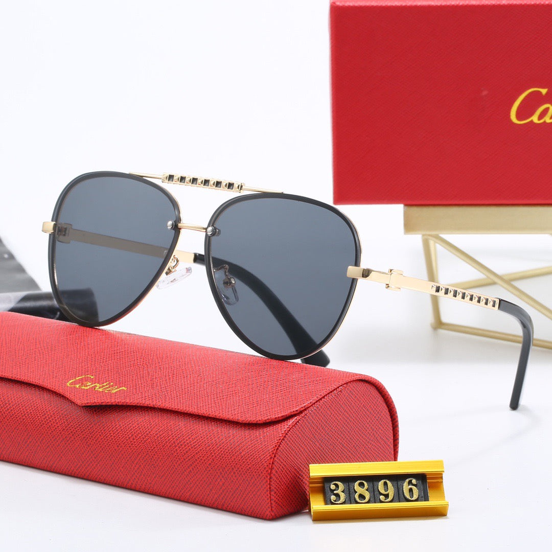 Fashion metal frame universal sunglasses