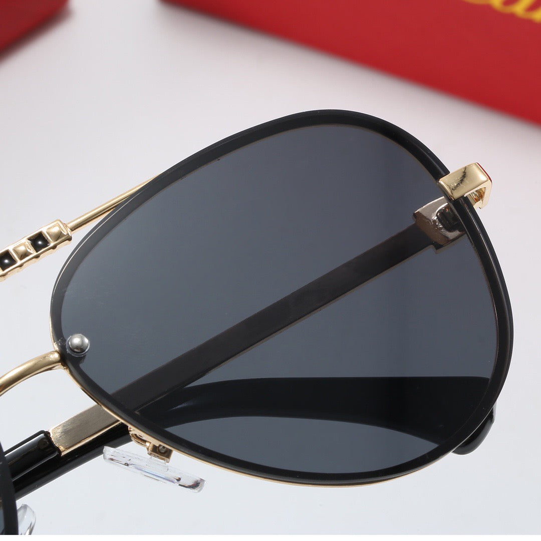 Fashion metal frame universal sunglasses