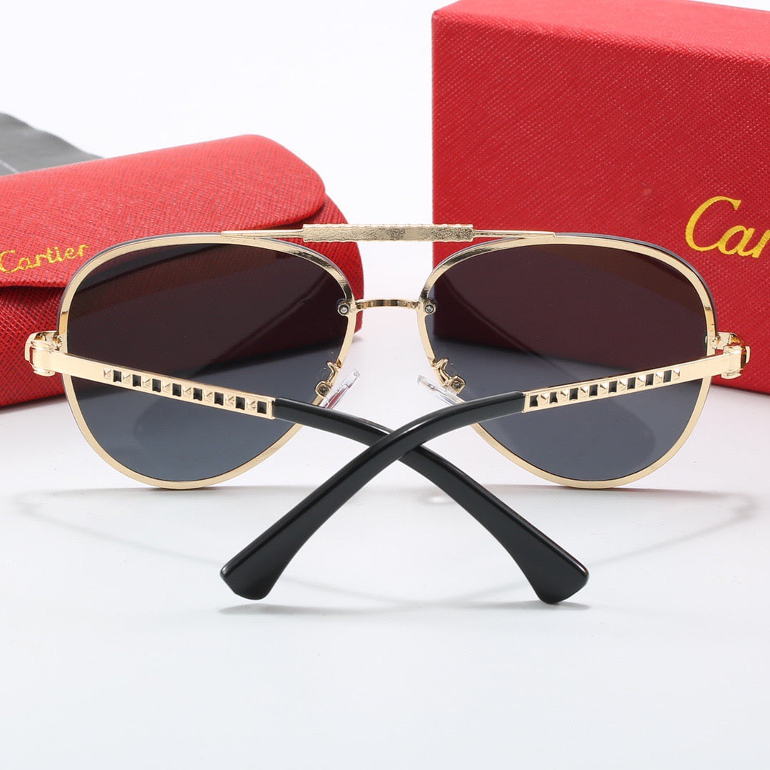 Fashion metal frame universal sunglasses
