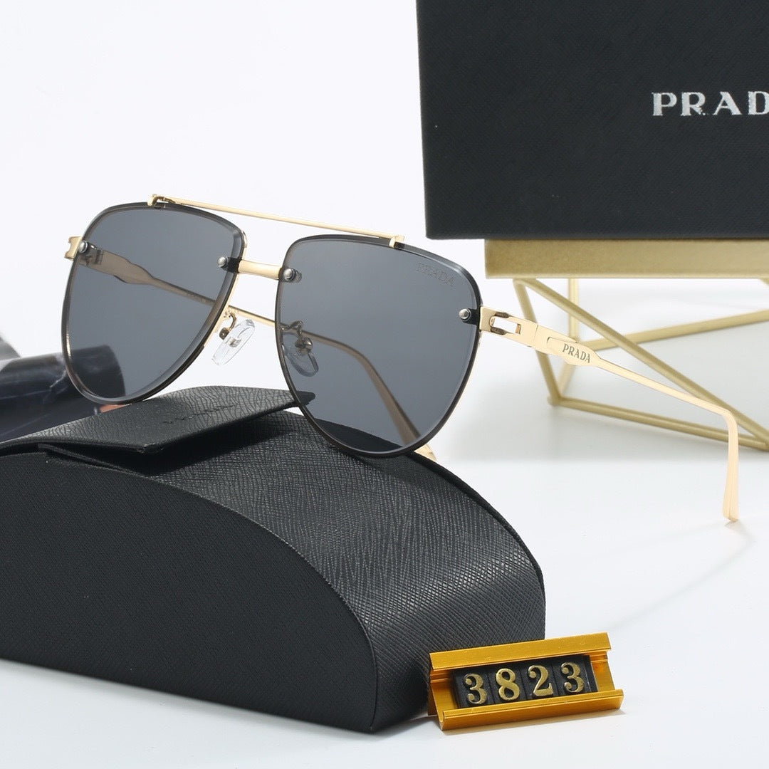 New metal fashion trend sunglasses 3823