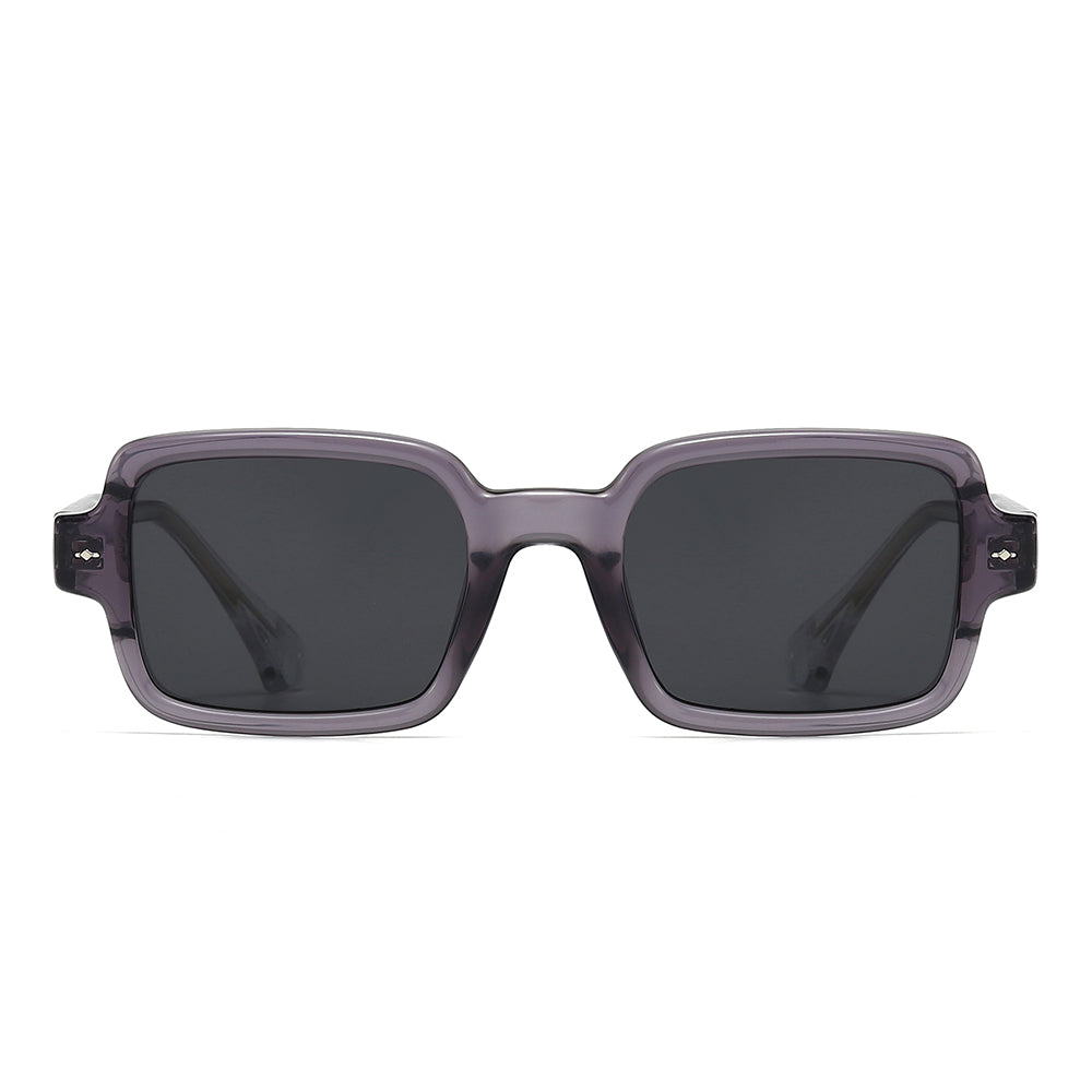 Dollger Square 90s Retro Clear Sunglasses