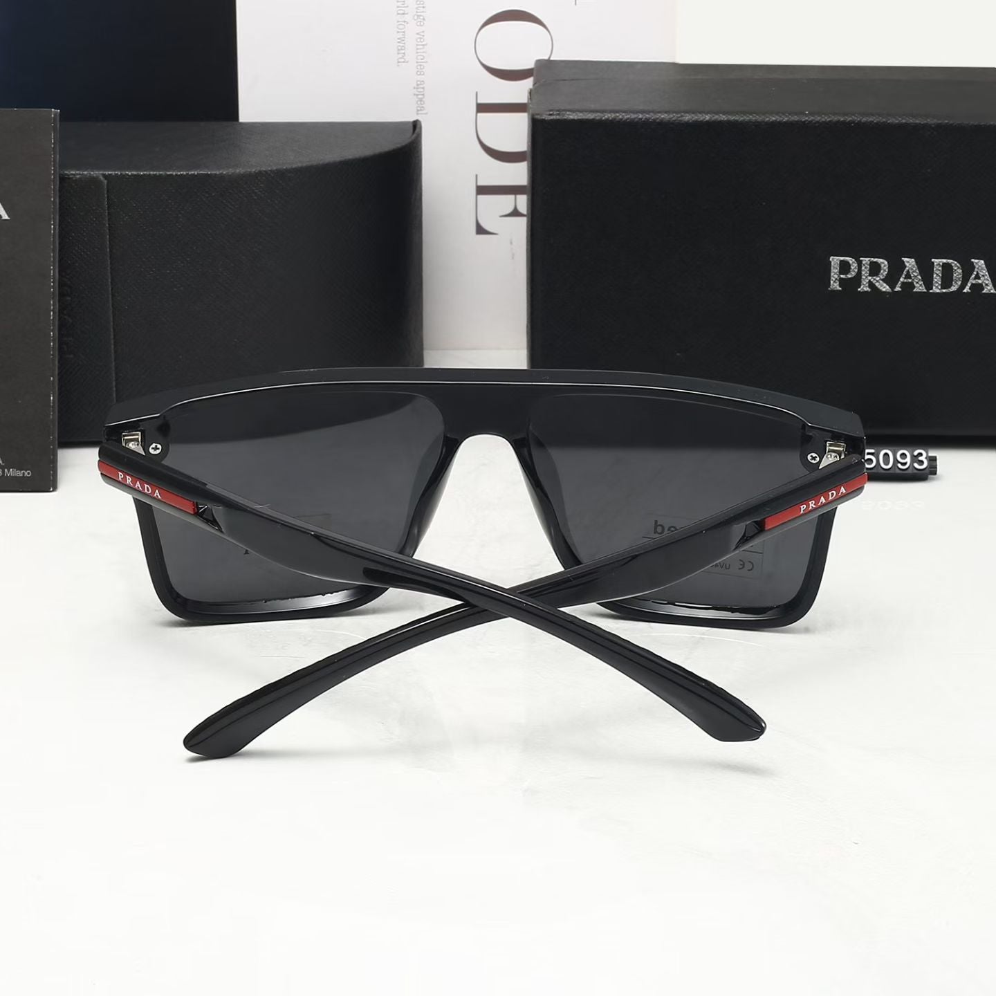 Simple oversized sun protection sunglasses 5093