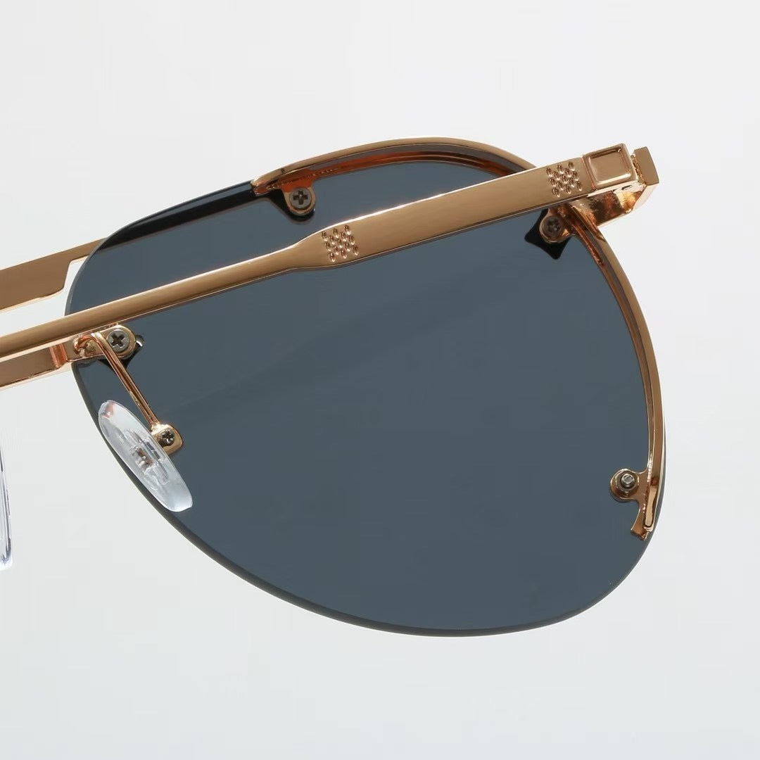 New European and American style metal trendy sunglasses