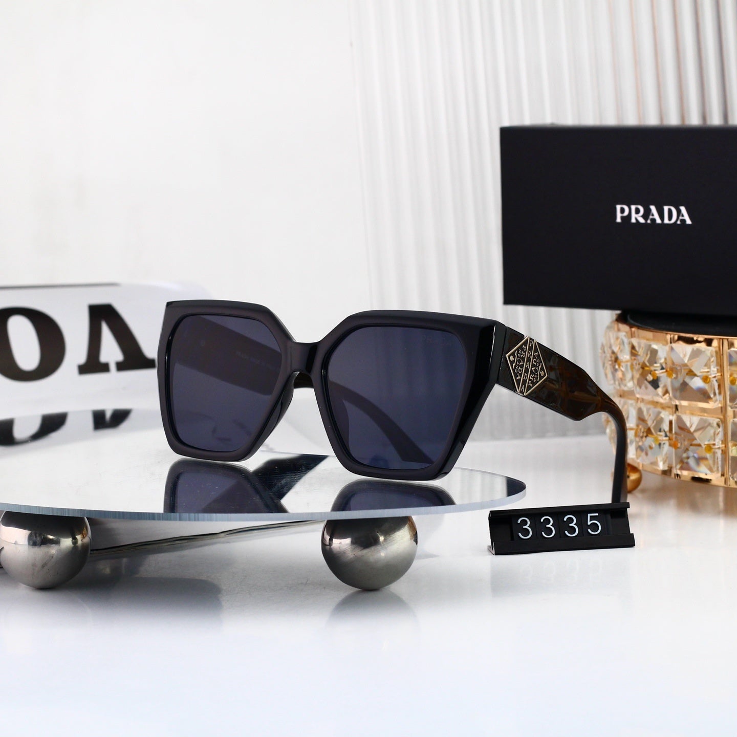 Polarized Sunglasses Personality Cat-Eye Square Frame Sunglasses  3335