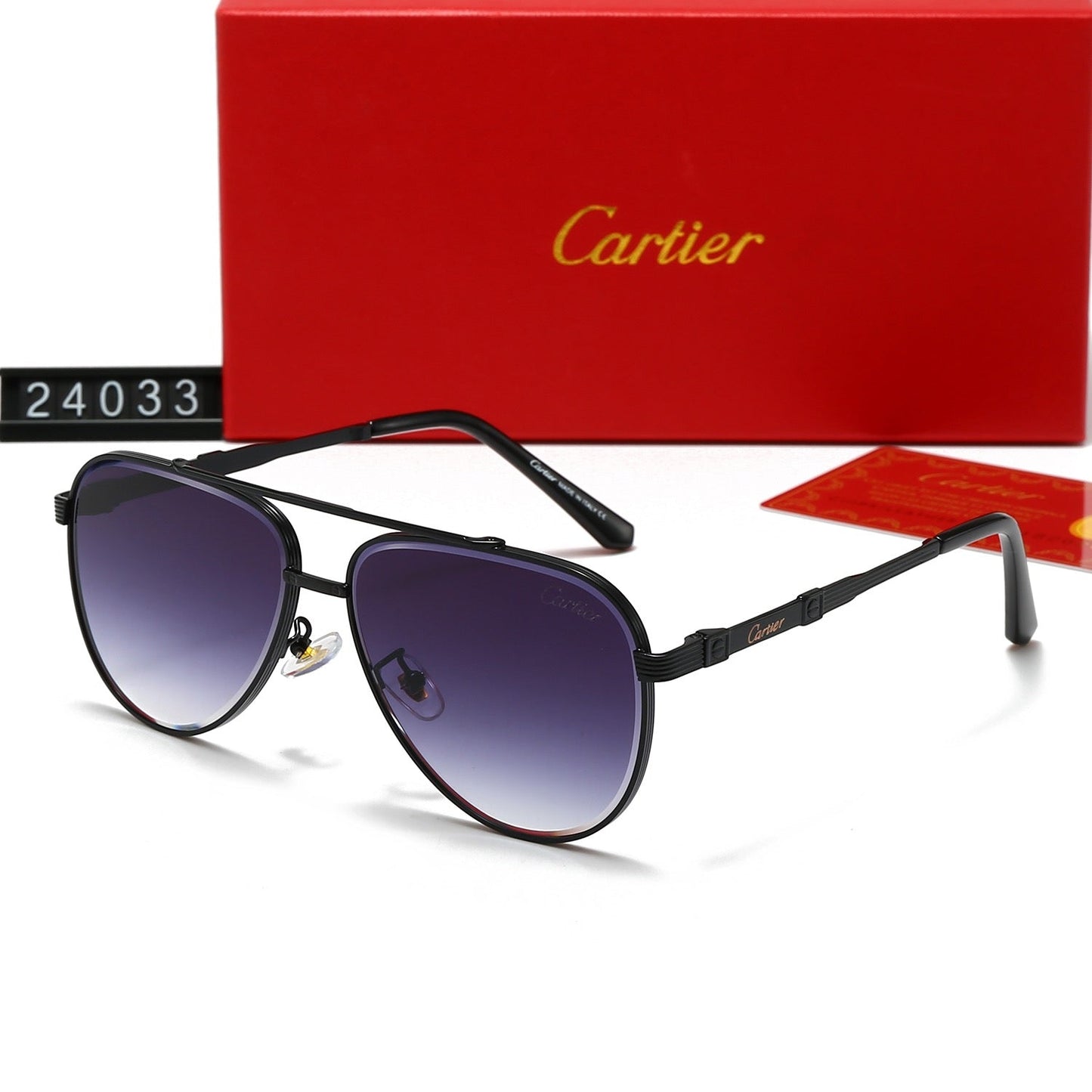 Fashion metal frame universal sunglasses 24033