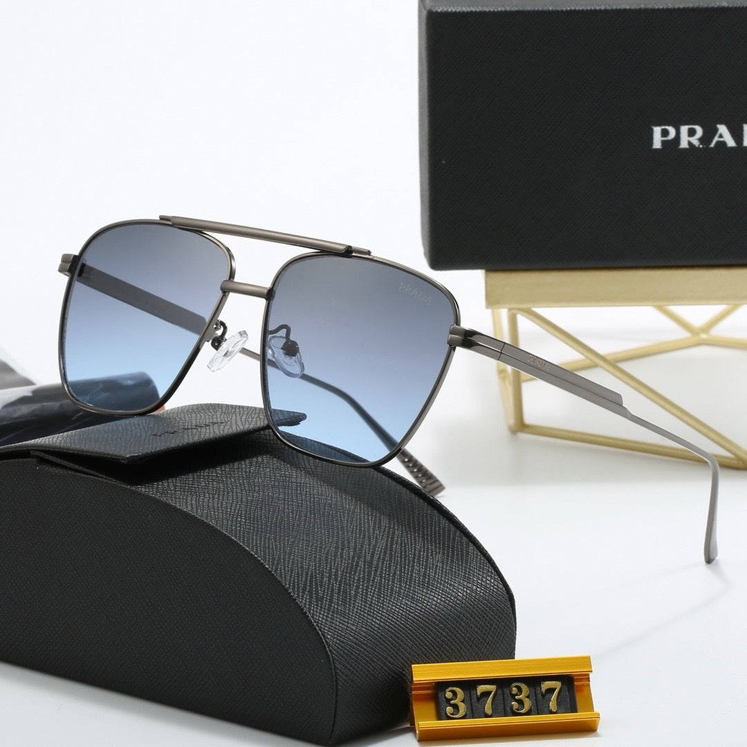 New metal fashion trend sunglasses 3737