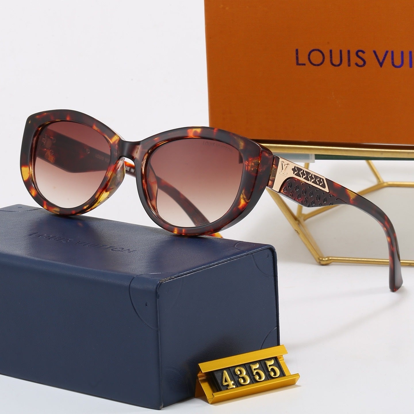 New cat-eye European and American style fashionable high-end sunglasses 4355