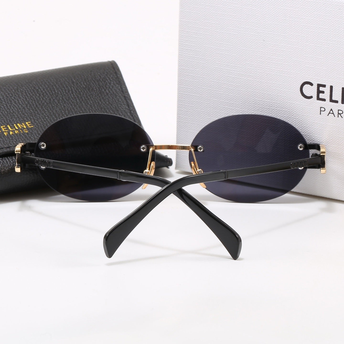 New round frame trendy metal sunglasses 4399