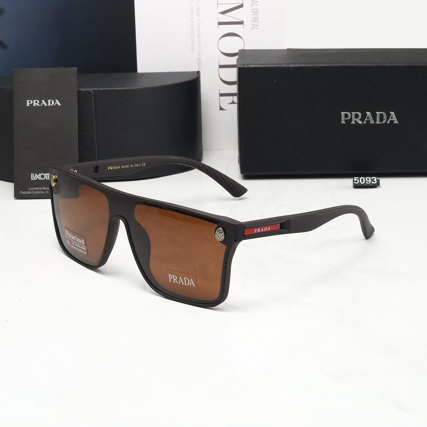Simple oversized sun protection sunglasses 5093