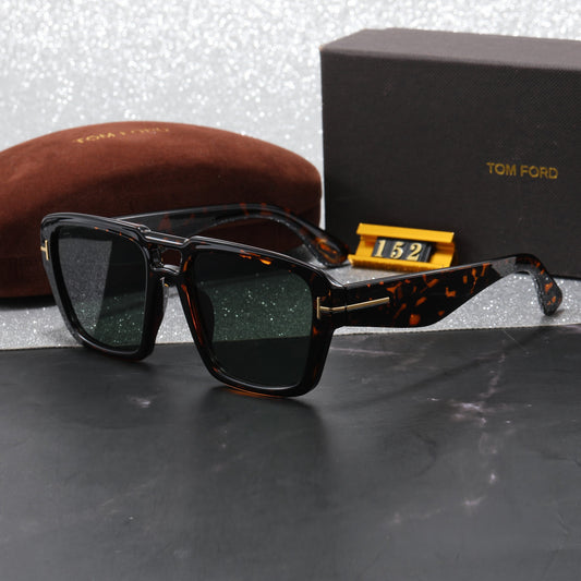 2026 American-style trendy double-bridge high-end sunglasses