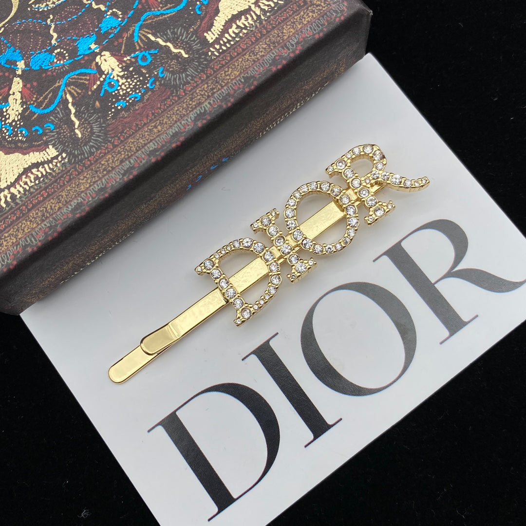 Diamond Letter Hair Clip