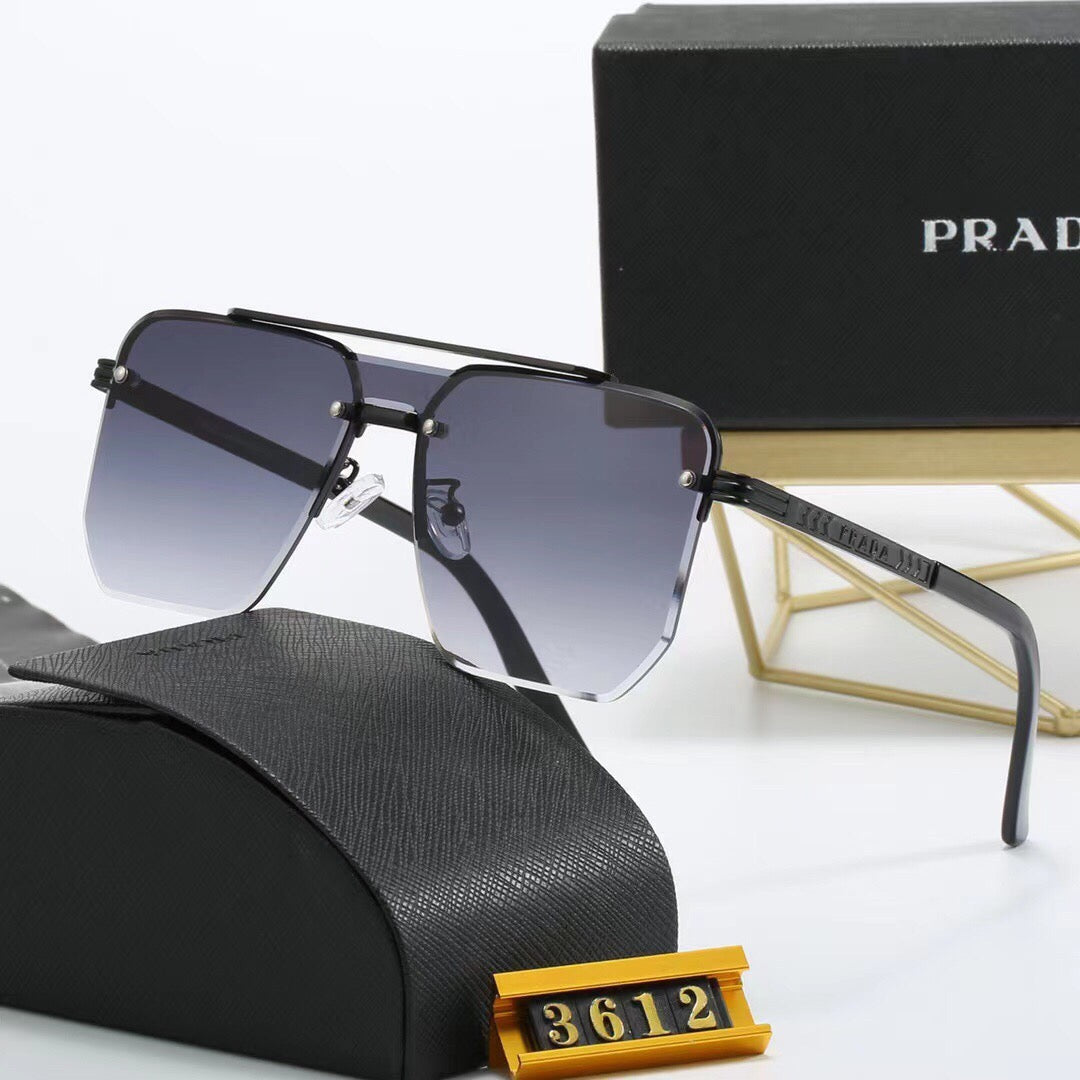 New gradient frameless thin sunglasses 3612