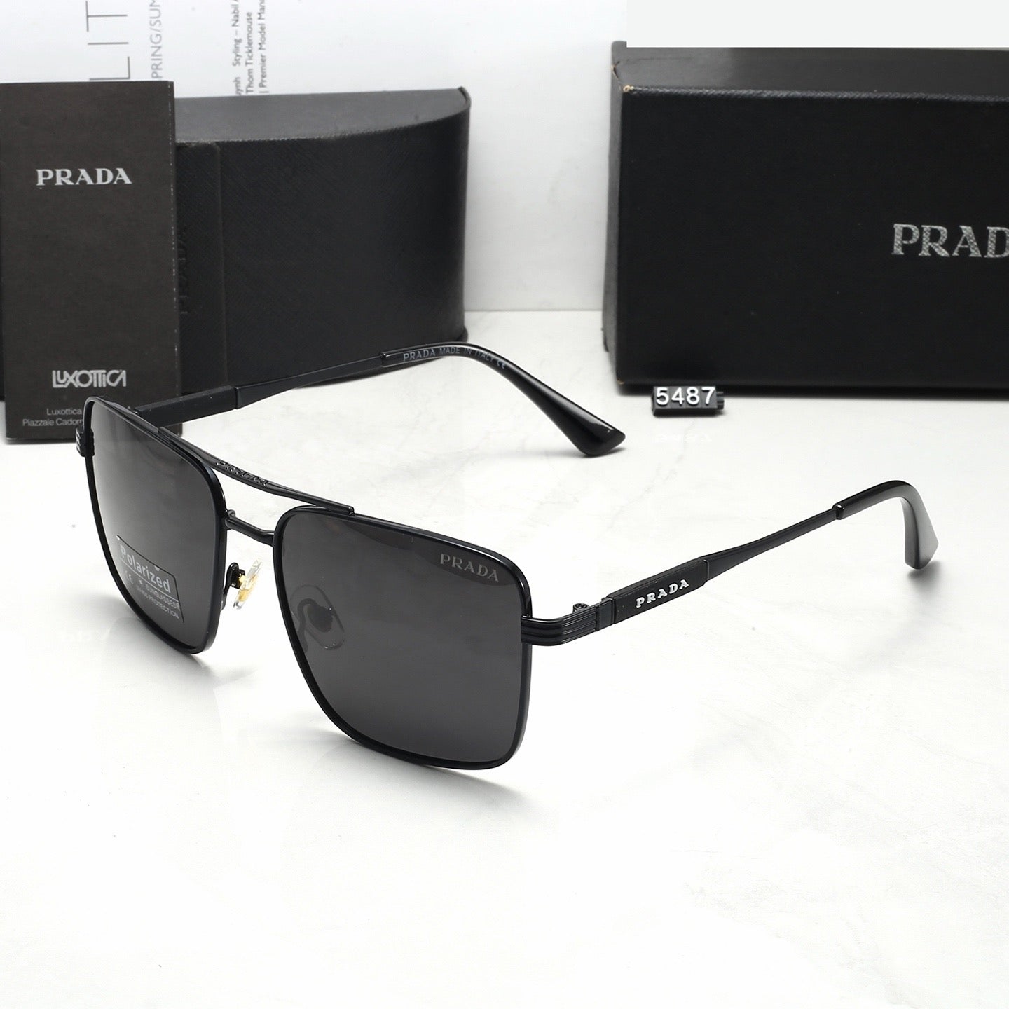 New polarized stylish casual metal sunglasses 5487