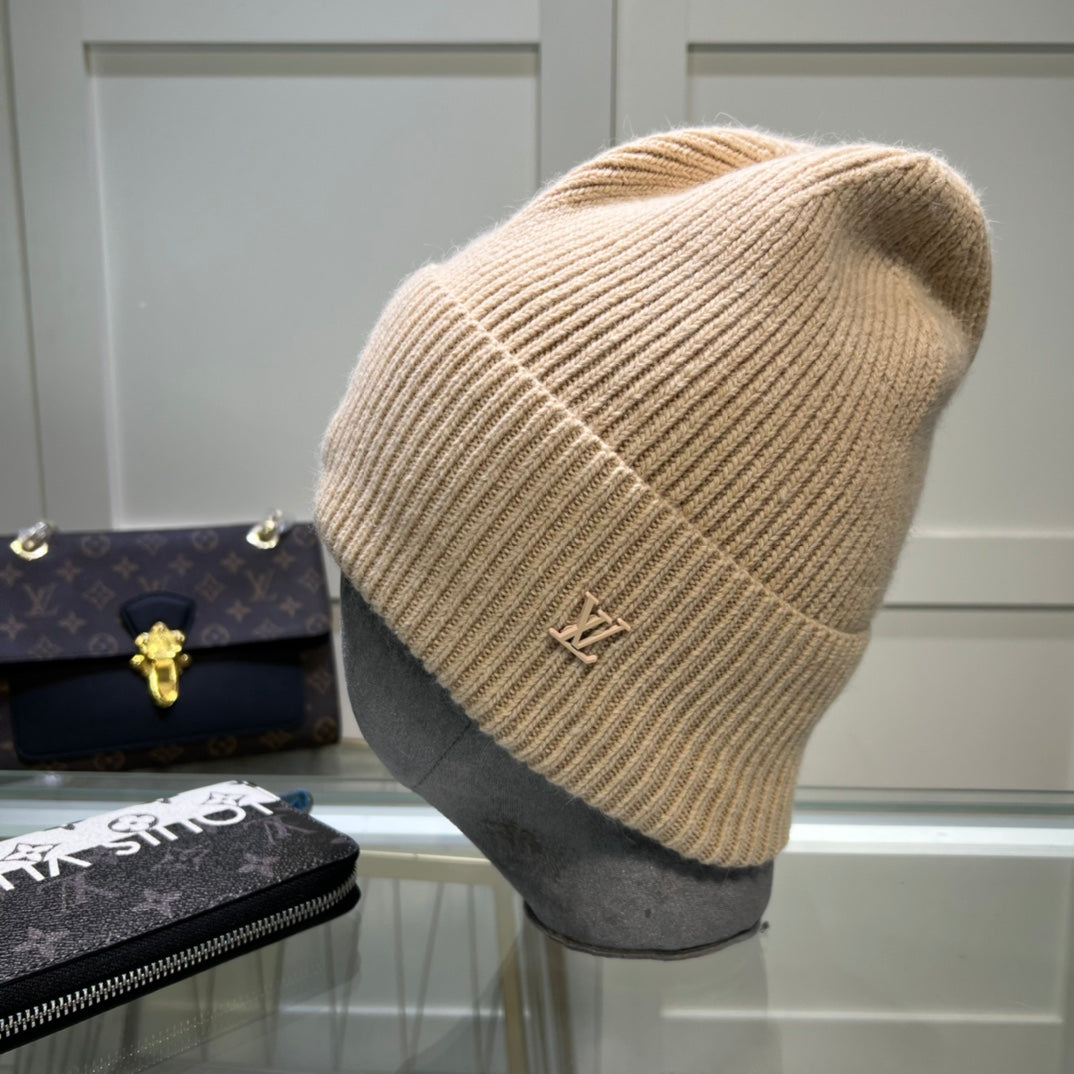 Fashionable Wool Woven Ahead Beanie