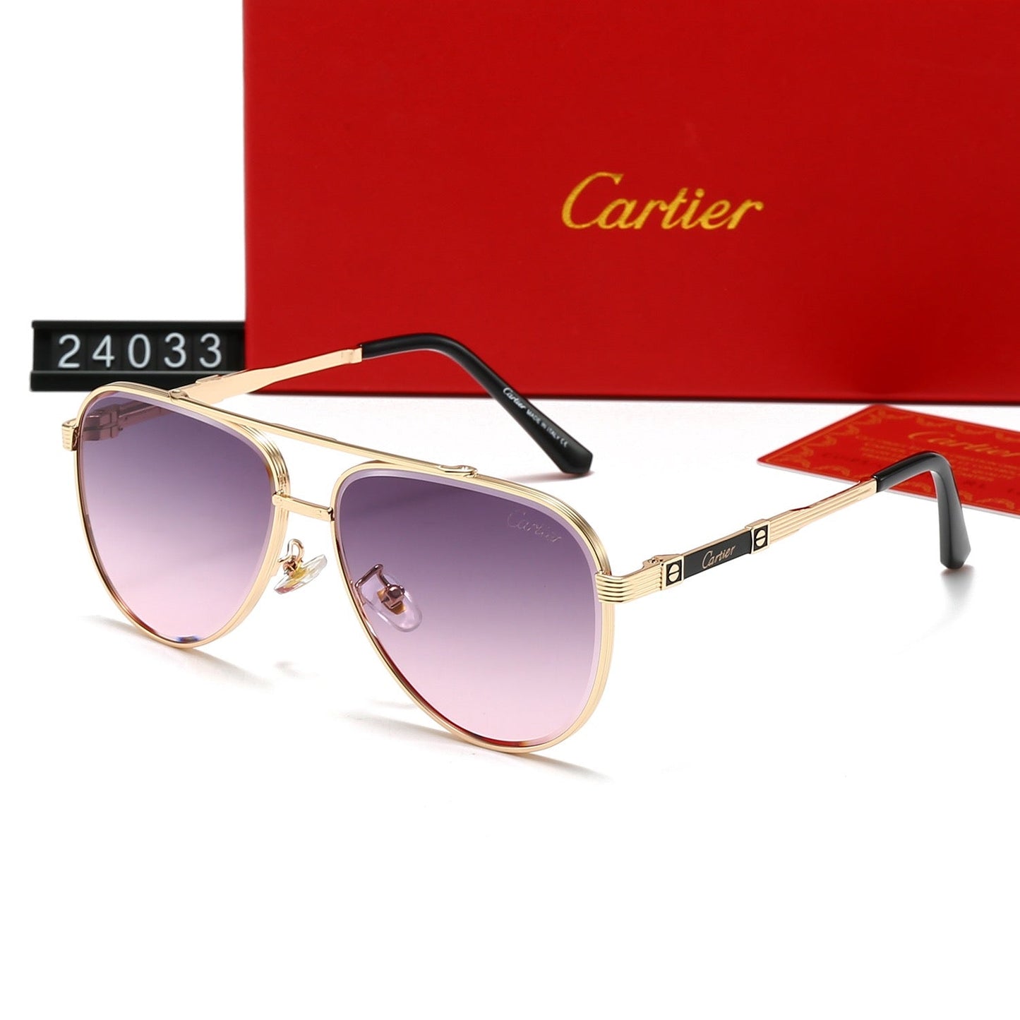 Fashion metal frame universal sunglasses 24033
