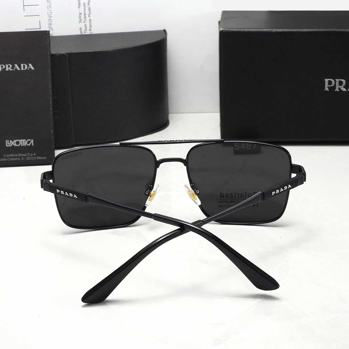 New polarized stylish casual metal sunglasses 5487