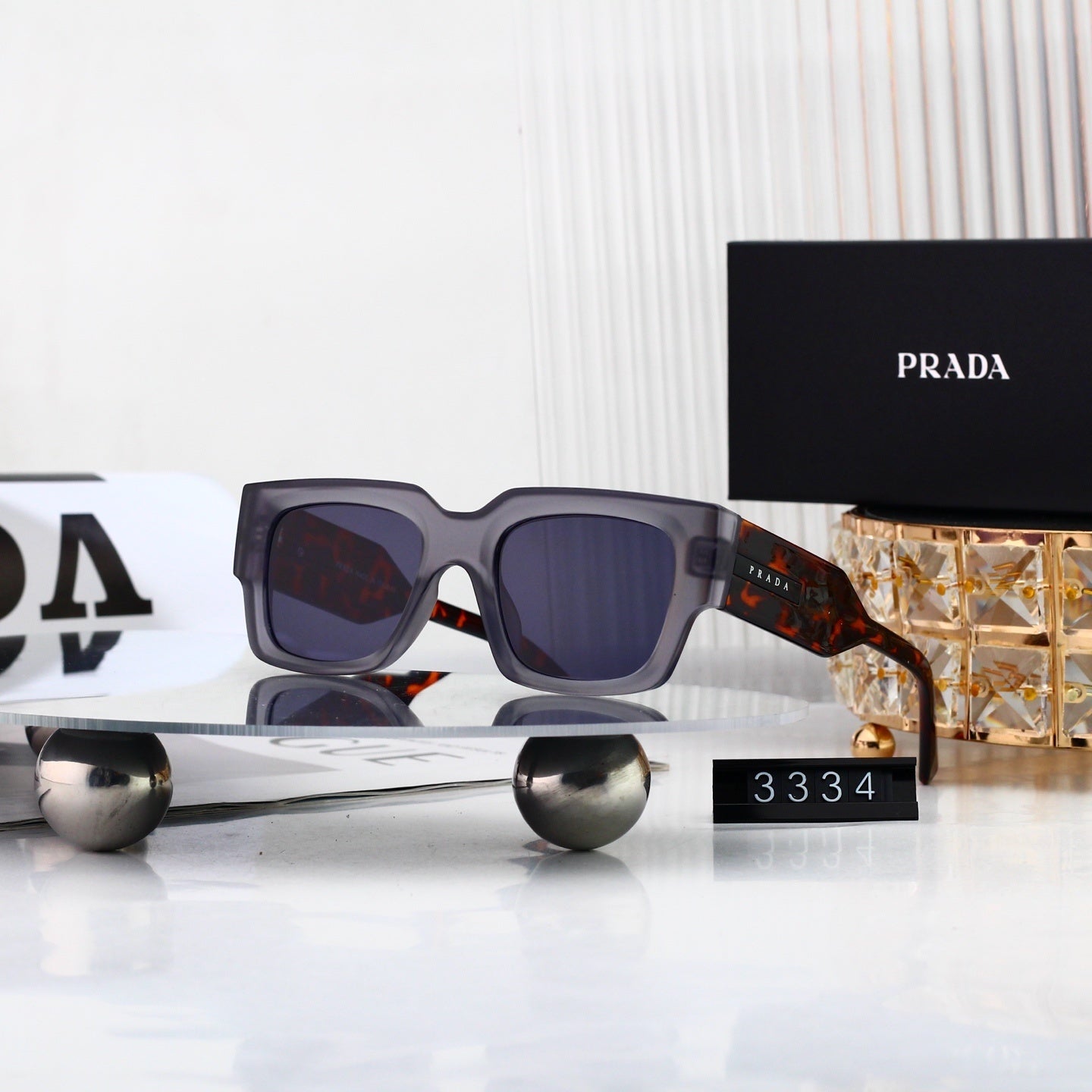 Stylish Metal Frame Polygon Sunglasses Brand Inspired 3334