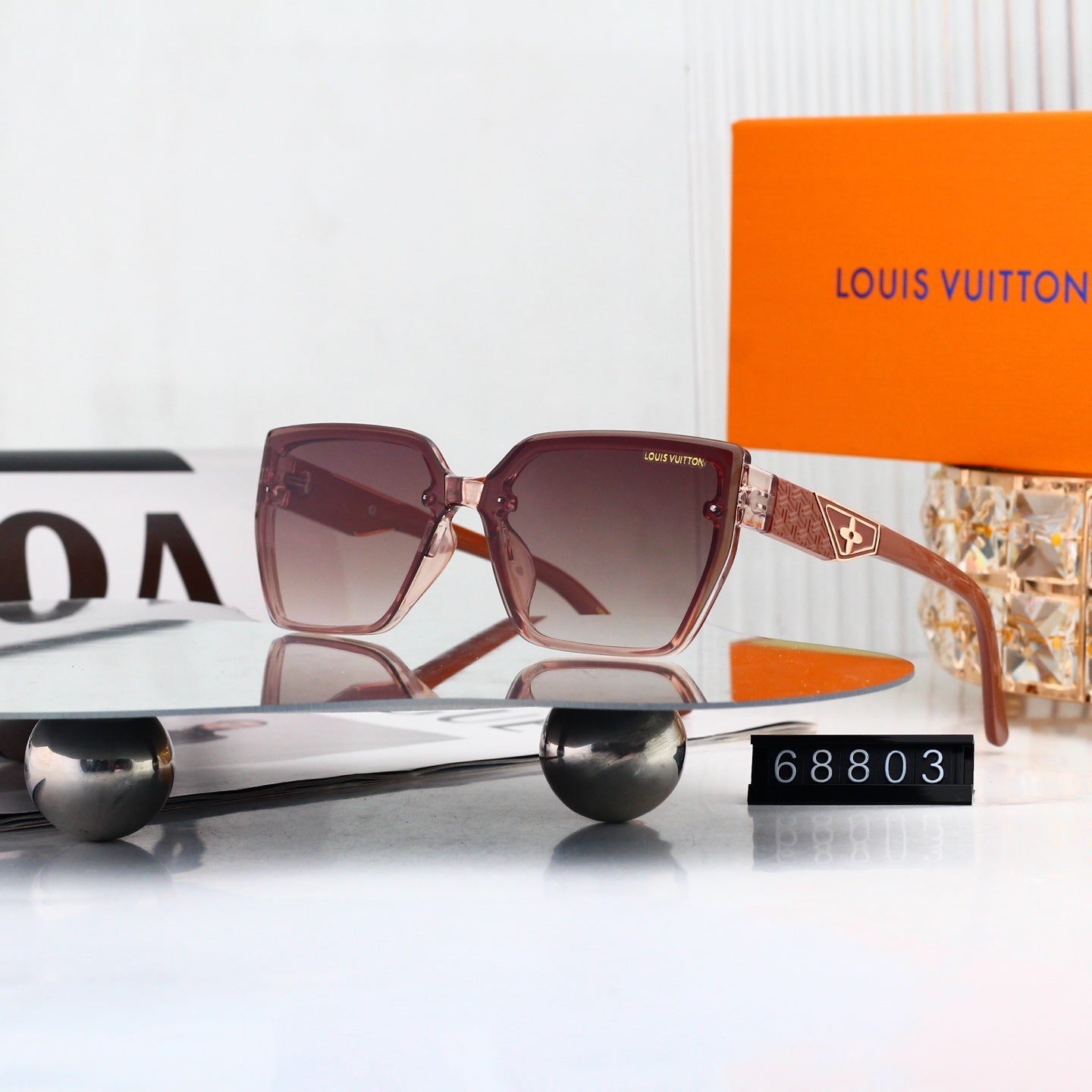 Oversized Polygonal Fashion Sunglasses 68803