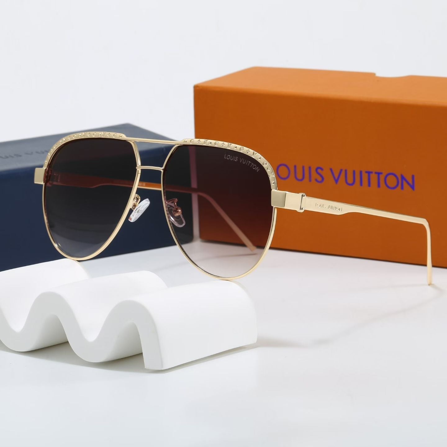 Stylish and unique retro metal sunglasses