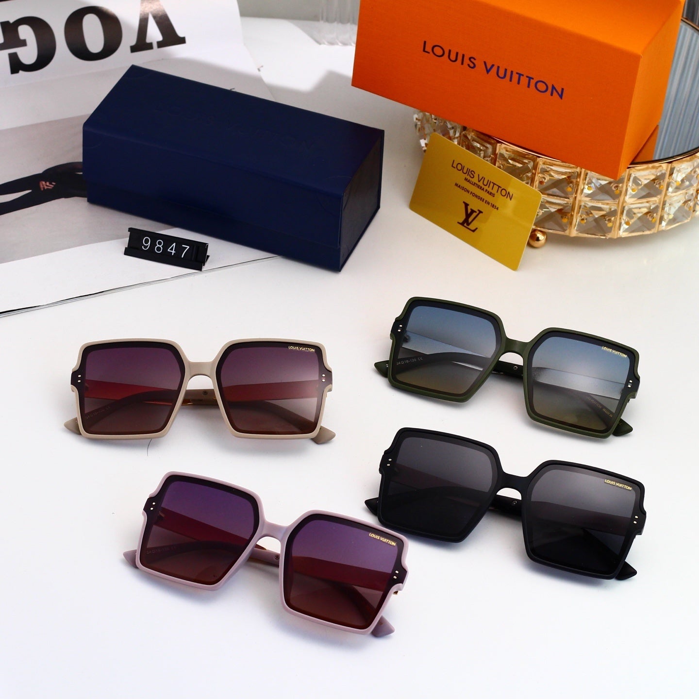 Oversized Polygonal Fashion Sunglasses 68823
