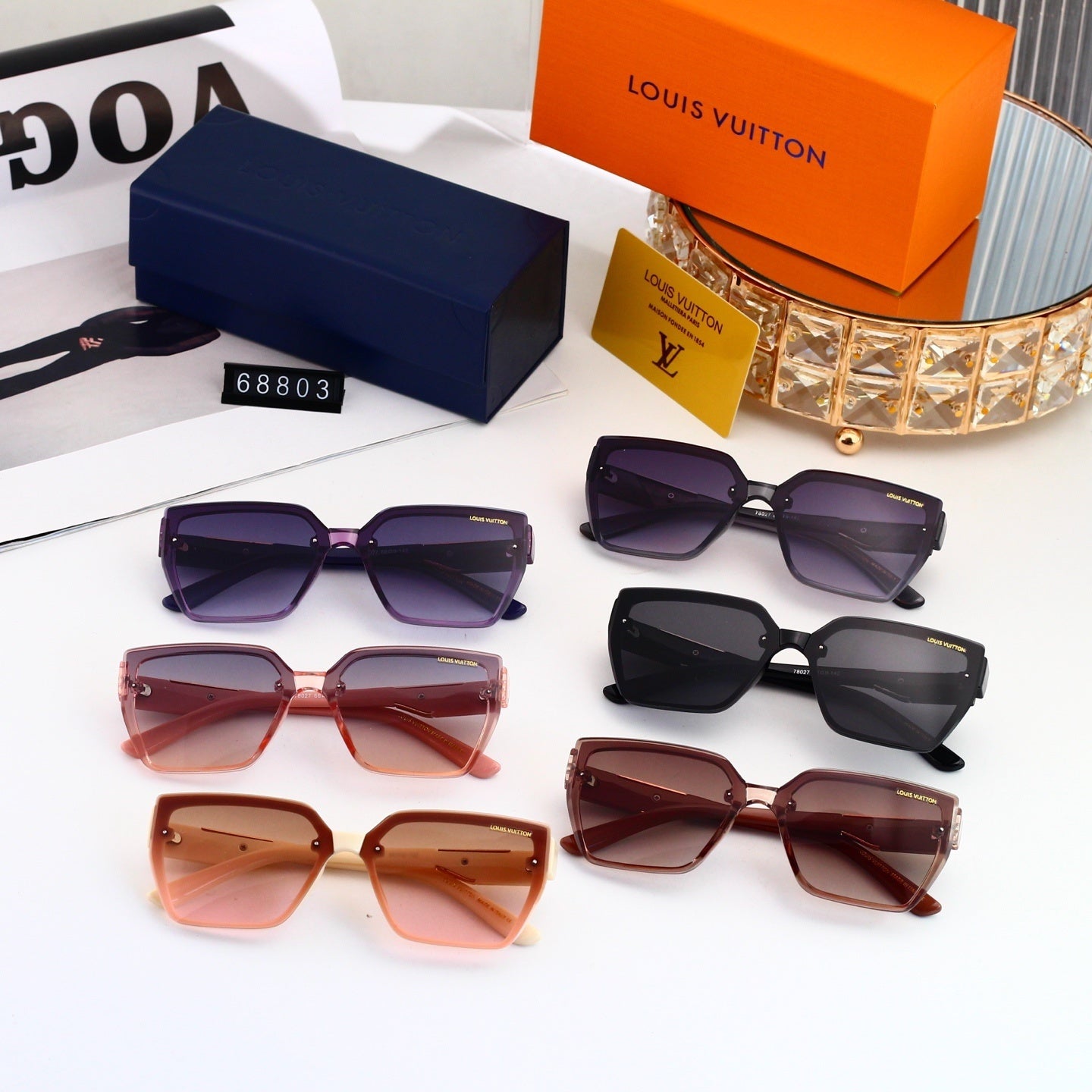 Oversized Polygonal Fashion Sunglasses 68803