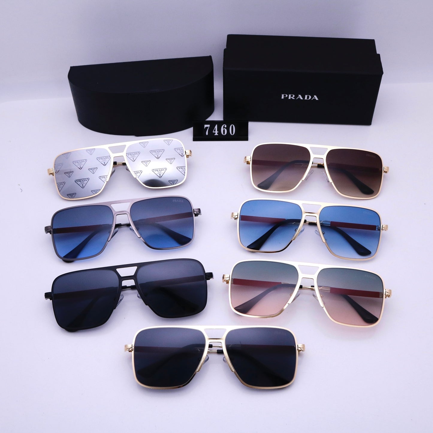 Fashionable and casual trendy sunglasses 7460