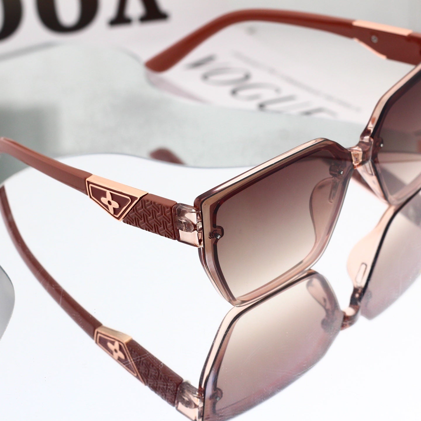 Oversized Polygonal Fashion Sunglasses 68803