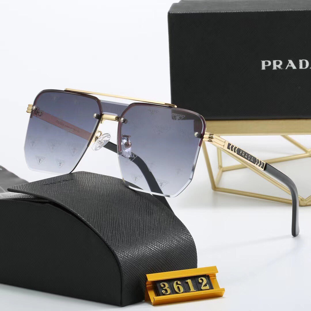 New gradient frameless thin sunglasses 3612