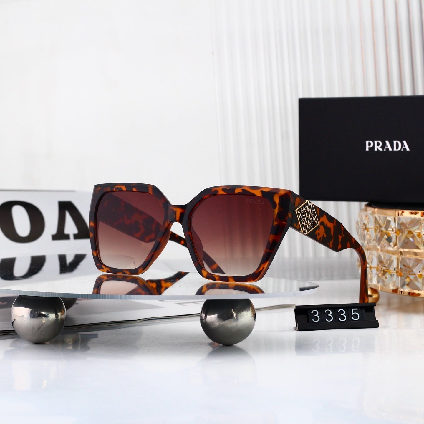 Polarized Sunglasses Personality Cat-Eye Square Frame Sunglasses  3335