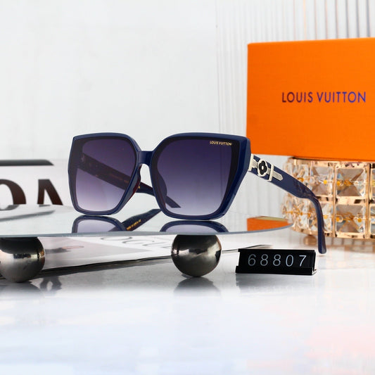 Minimalist Oversized Metal Decorated Sunglasses 68807