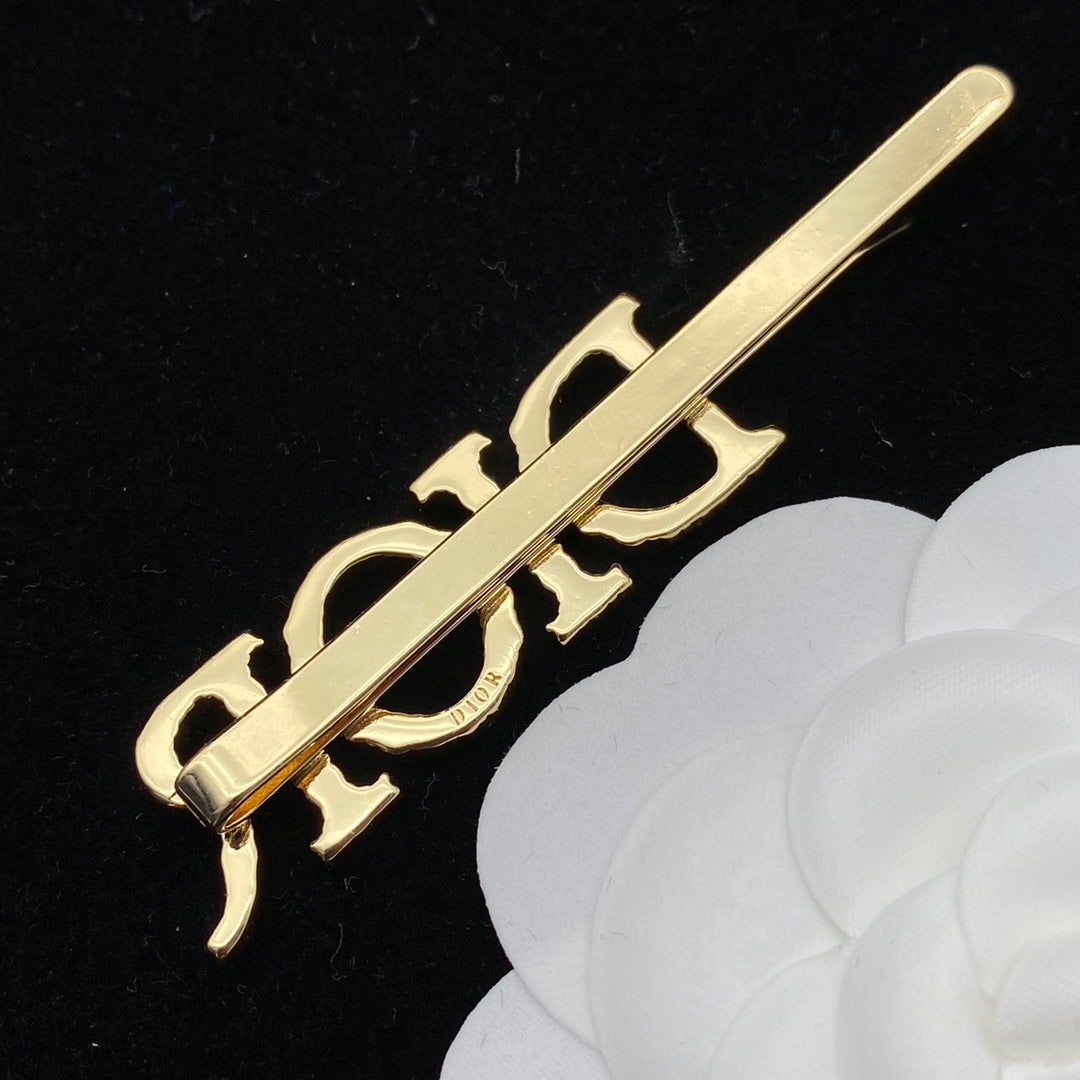 Diamond Letter Hair Clip