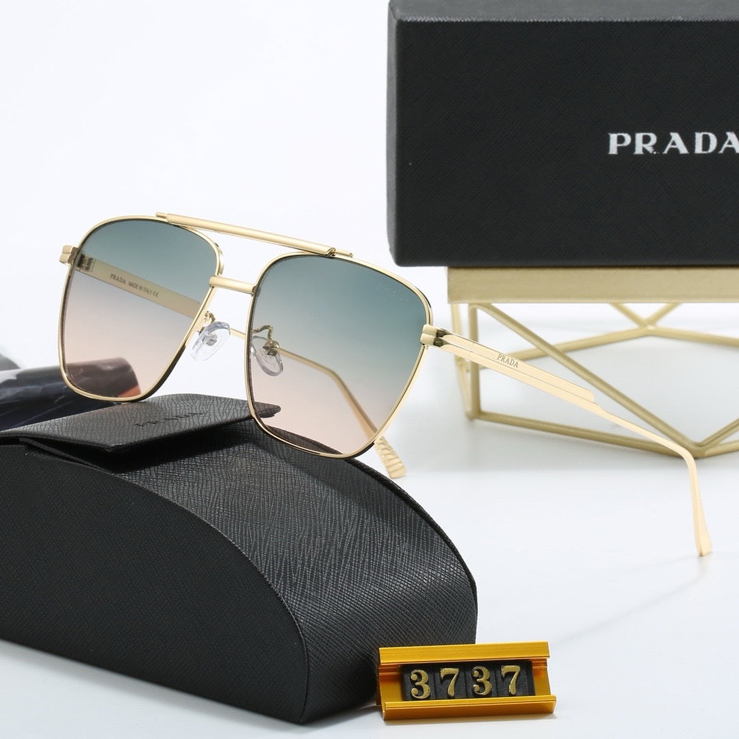 New metal fashion trend sunglasses 3737