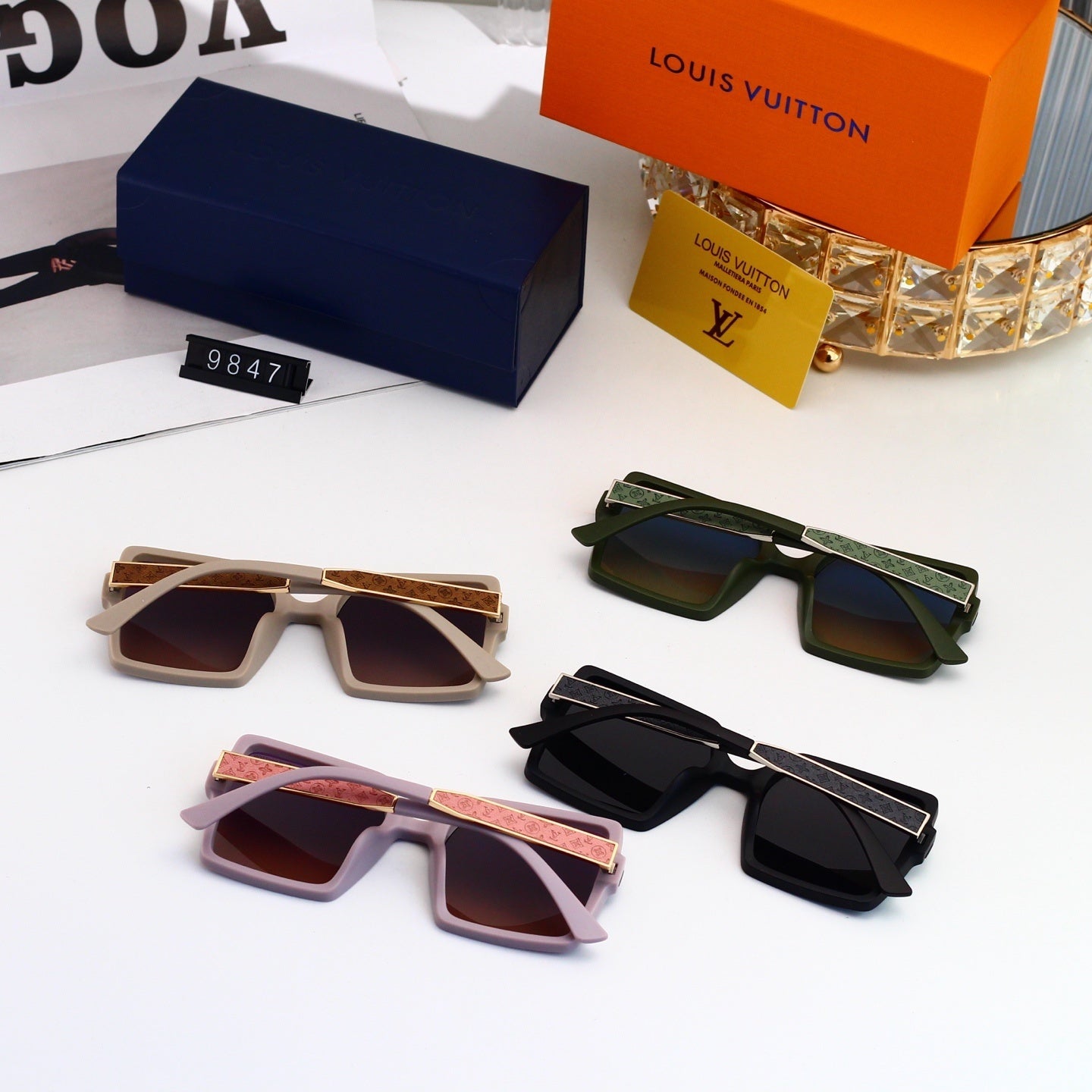 Oversized Polygonal Fashion Sunglasses 68823