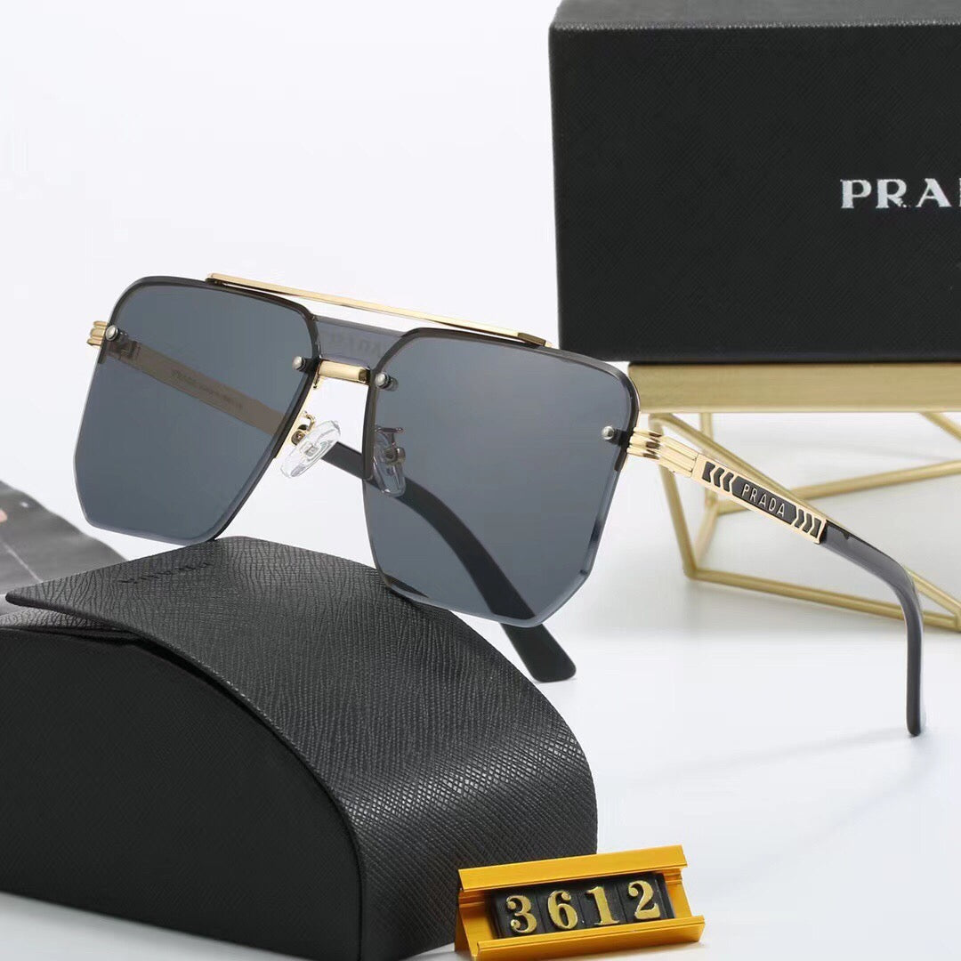 New gradient frameless thin sunglasses 3612