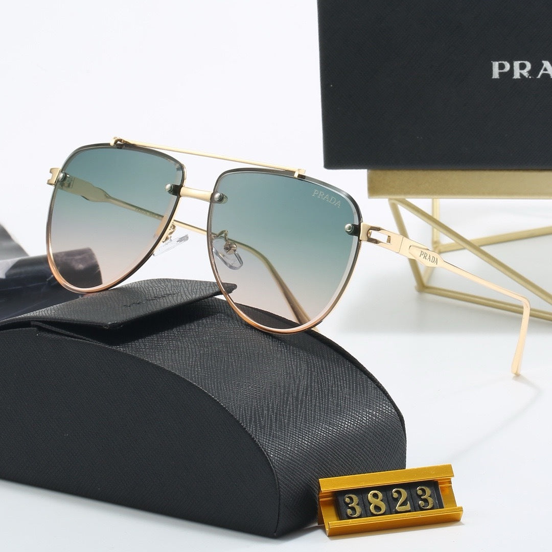 New metal fashion trend sunglasses 3823