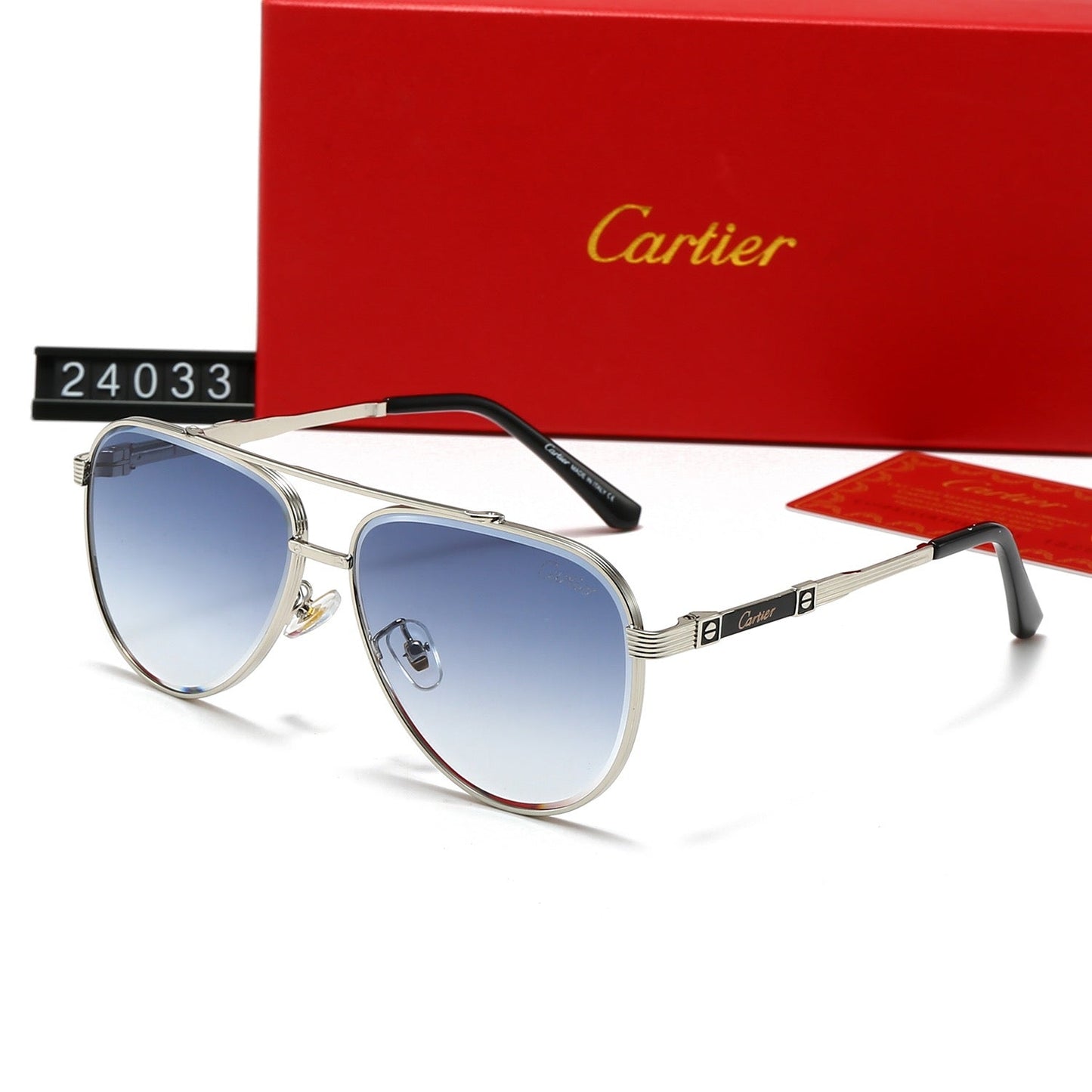 Fashion metal frame universal sunglasses 24033