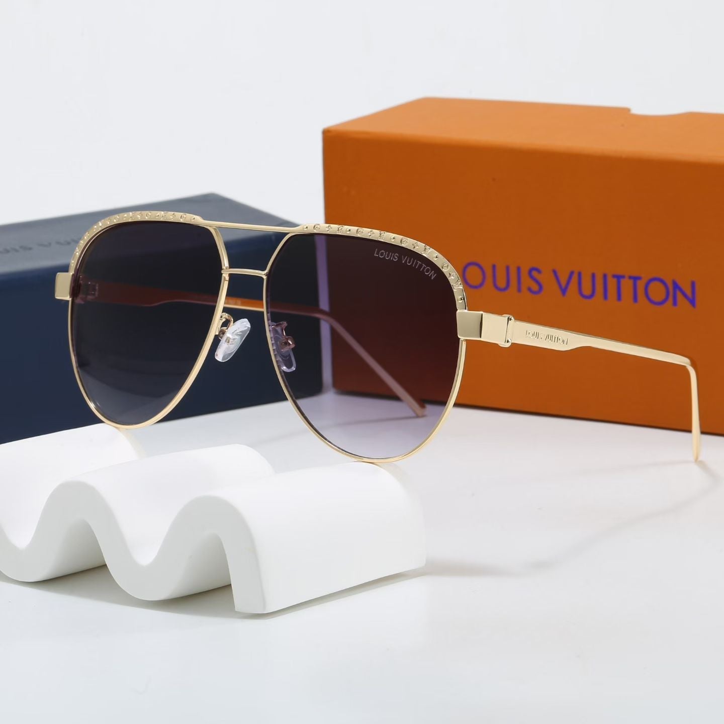 Stylish and unique retro metal sunglasses